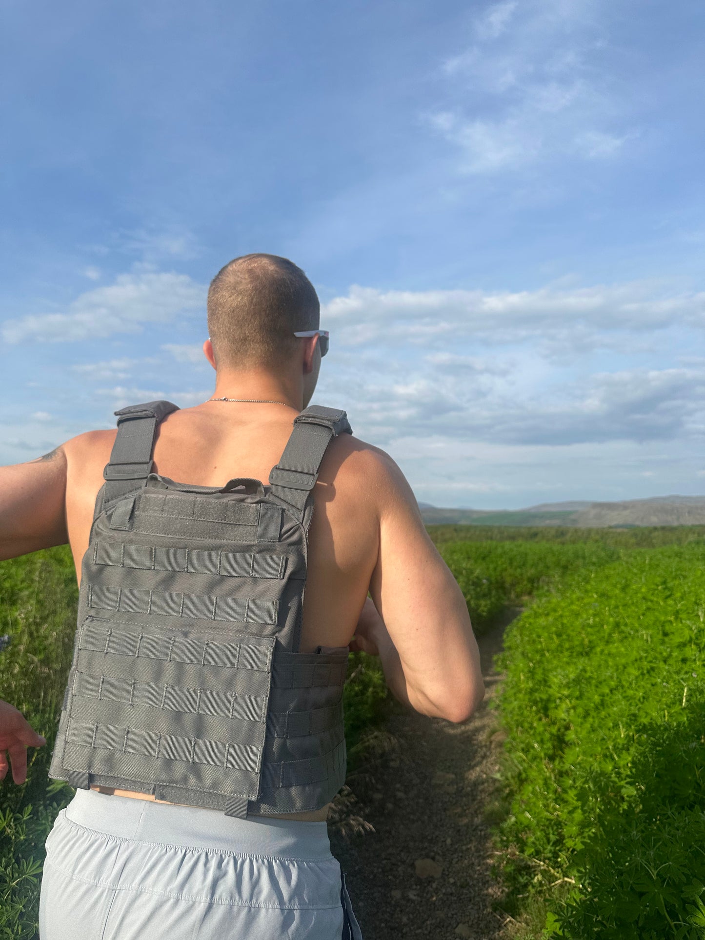 Þyngingarvesti grátt 10 kg