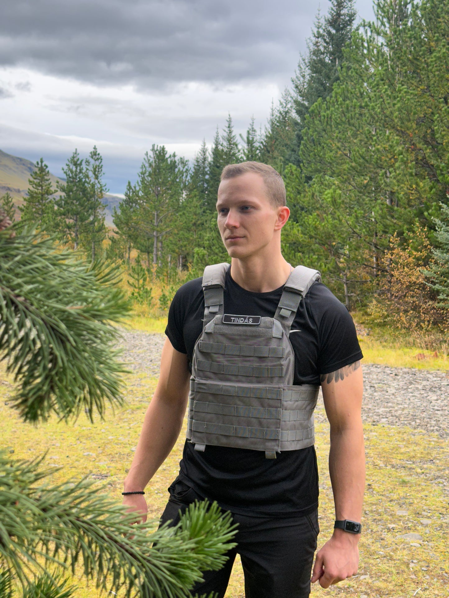 Þyngingarvesti grátt 10 kg